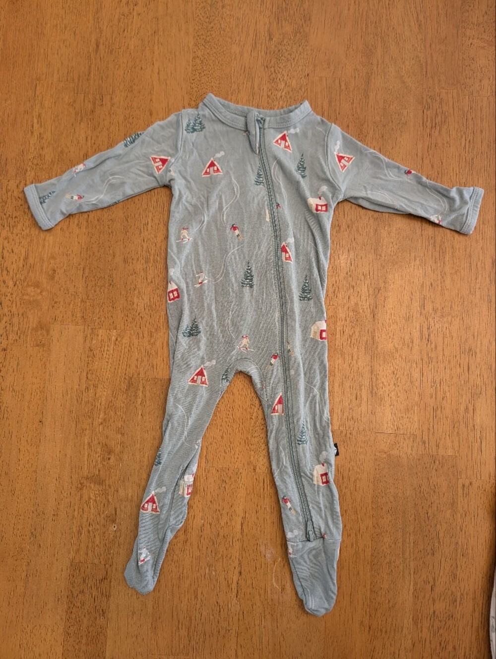 Kyte BABY Bamboo Glacier Blue Alpine PJs/Sleeper 3-6m
